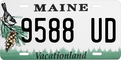ME license plate 9588UD