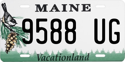 ME license plate 9588UG