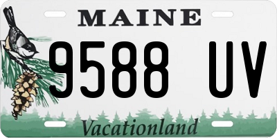 ME license plate 9588UV