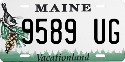 ME license plate 9589UG