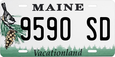 ME license plate 9590SD