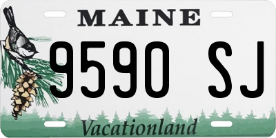 ME license plate 9590SJ
