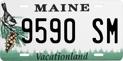 ME license plate 9590SM