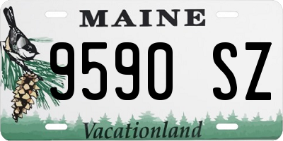 ME license plate 9590SZ