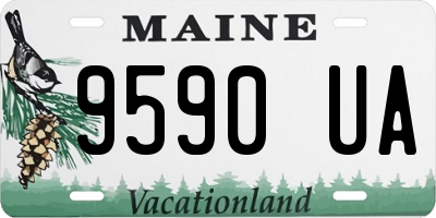 ME license plate 9590UA