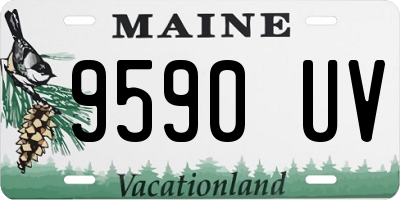 ME license plate 9590UV