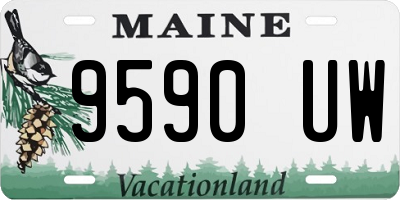 ME license plate 9590UW