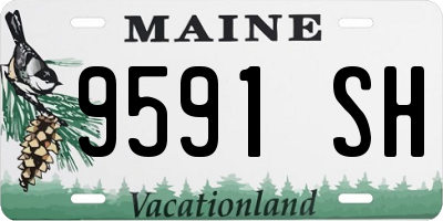 ME license plate 9591SH