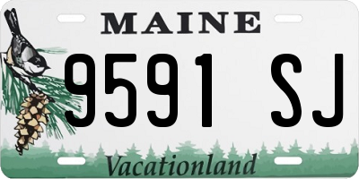 ME license plate 9591SJ