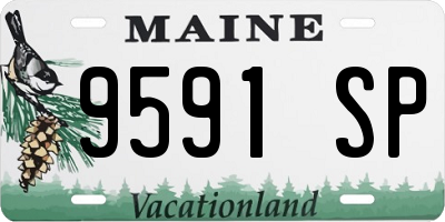 ME license plate 9591SP