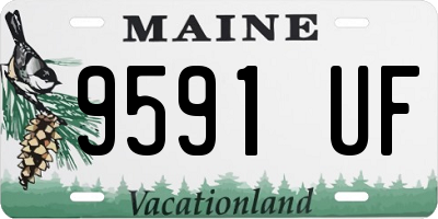 ME license plate 9591UF