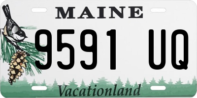 ME license plate 9591UQ