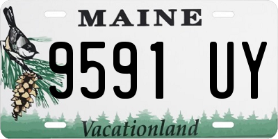 ME license plate 9591UY