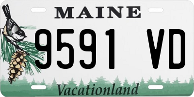 ME license plate 9591VD