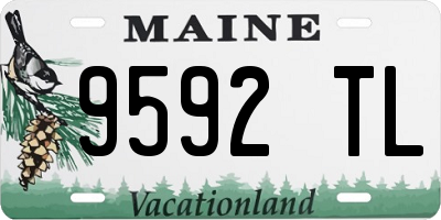 ME license plate 9592TL