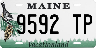 ME license plate 9592TP