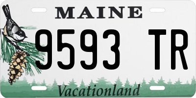 ME license plate 9593TR