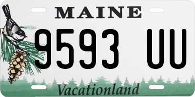 ME license plate 9593UU