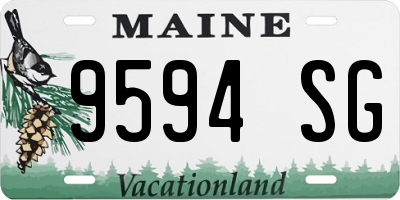 ME license plate 9594SG