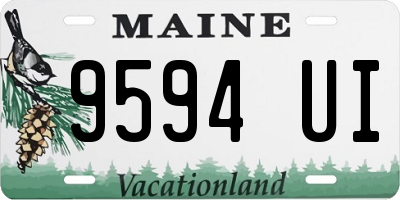 ME license plate 9594UI