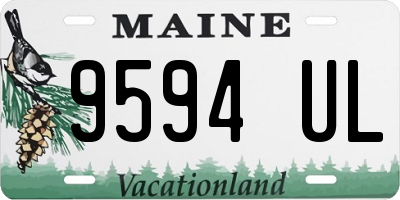 ME license plate 9594UL