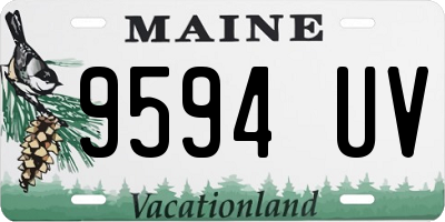 ME license plate 9594UV