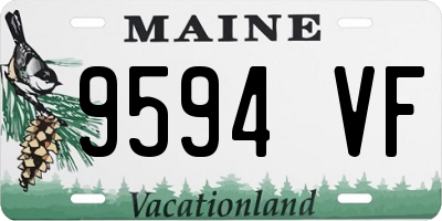 ME license plate 9594VF