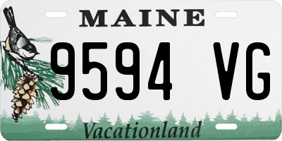 ME license plate 9594VG