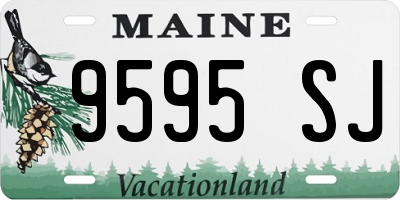 ME license plate 9595SJ