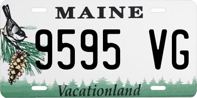 ME license plate 9595VG