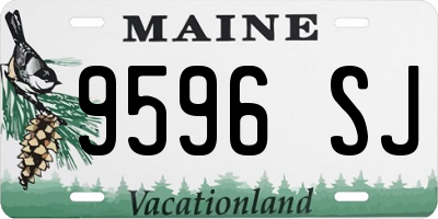 ME license plate 9596SJ