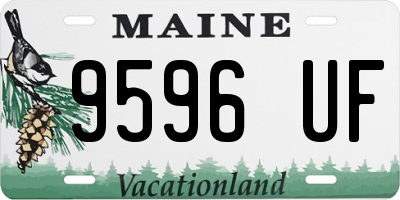 ME license plate 9596UF