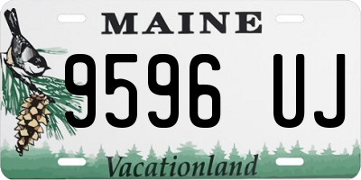 ME license plate 9596UJ