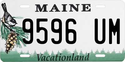 ME license plate 9596UM