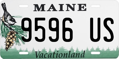 ME license plate 9596US