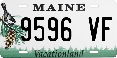 ME license plate 9596VF