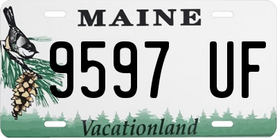 ME license plate 9597UF