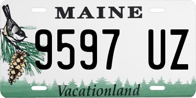 ME license plate 9597UZ