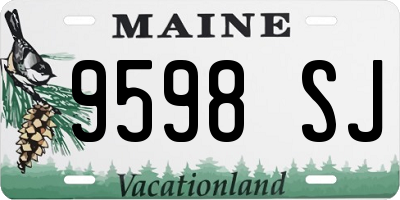 ME license plate 9598SJ