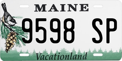 ME license plate 9598SP