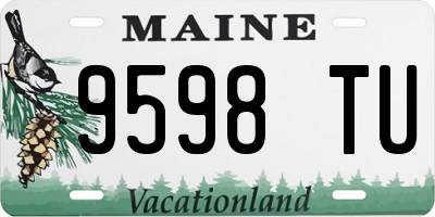 ME license plate 9598TU