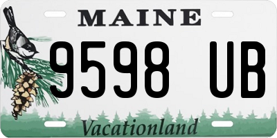 ME license plate 9598UB