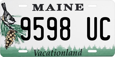 ME license plate 9598UC