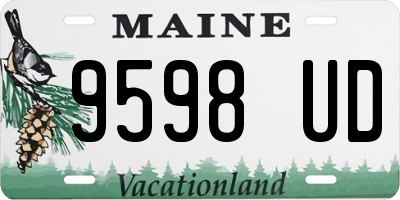 ME license plate 9598UD