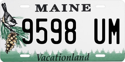 ME license plate 9598UM