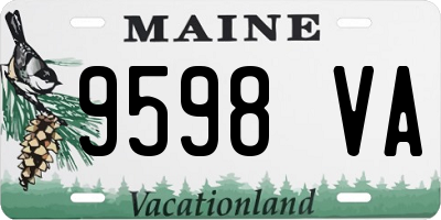 ME license plate 9598VA