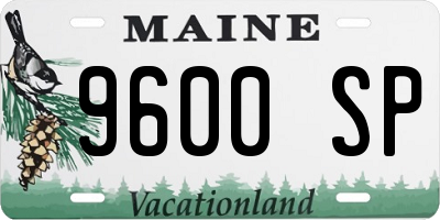 ME license plate 9600SP