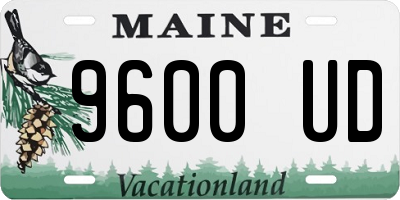 ME license plate 9600UD