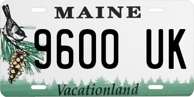 ME license plate 9600UK