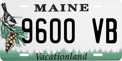 ME license plate 9600VB